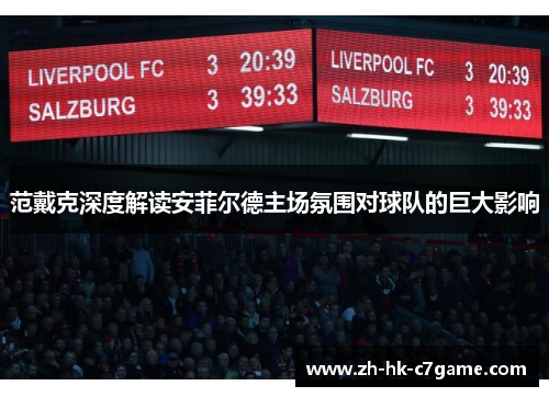 范戴克深度解读安菲尔德主场氛围对球队的巨大影响